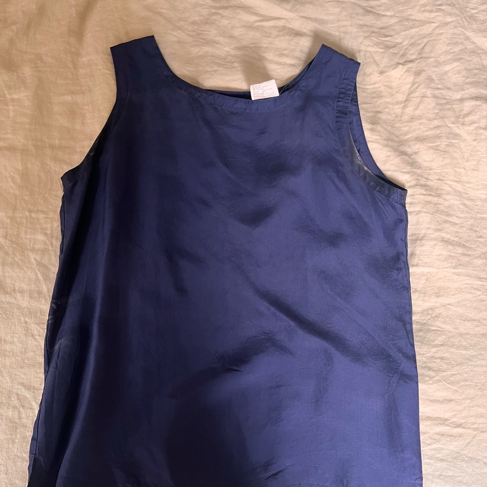 Navy Sleeveless Top